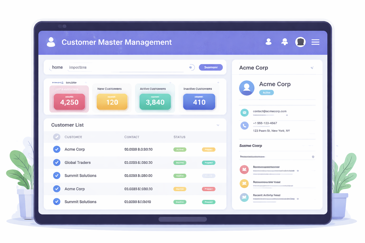 Customer Master Management System preview